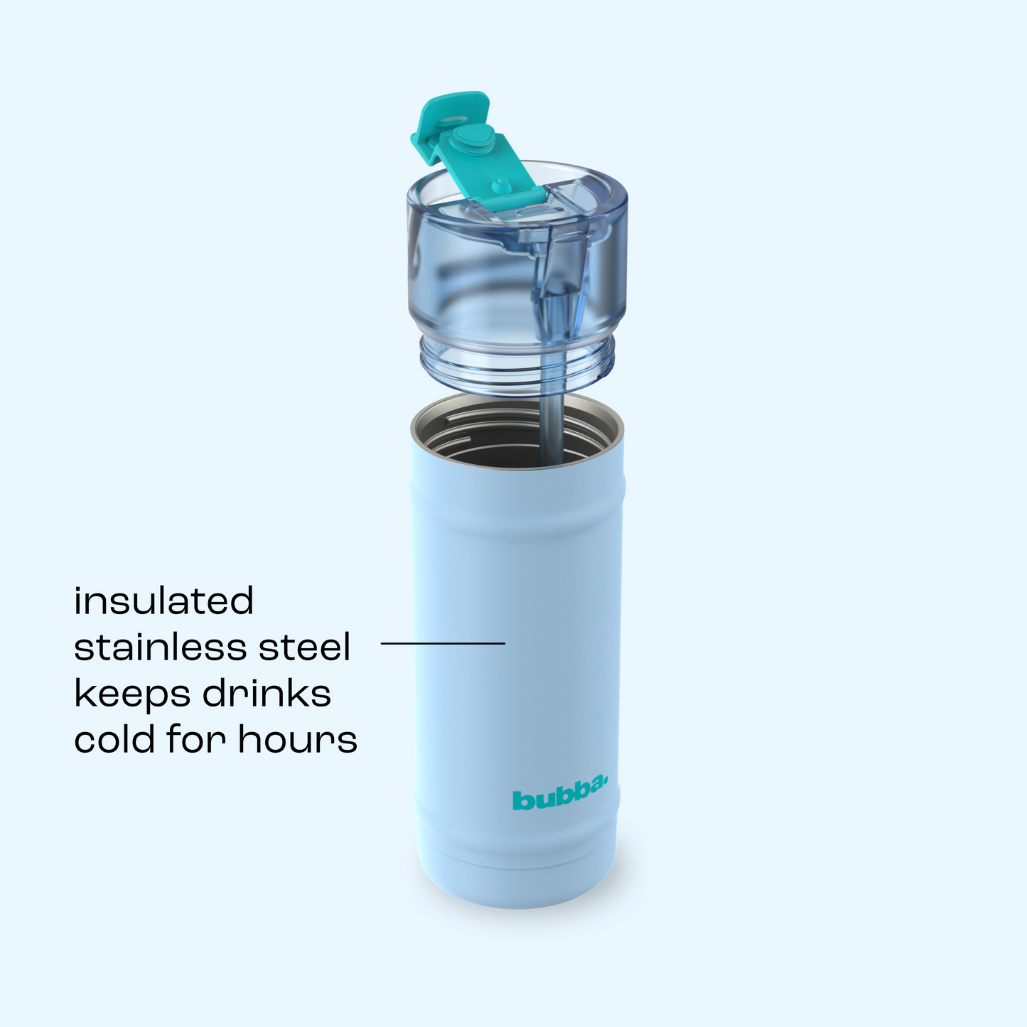 bubba 18 oz DualSip Insulated Stainless Steel Water Bottle - Daydreamin - US 2659