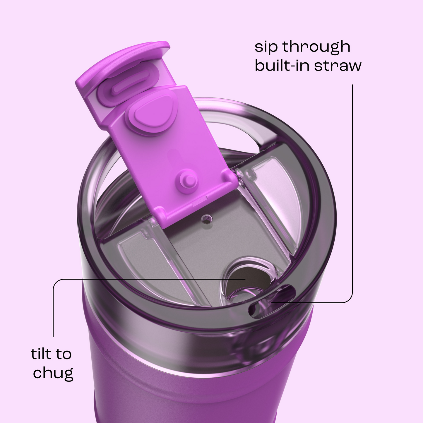 bubba 18 oz DualSip Insulated Stainless Steel Water Bottle - Mood Booster - US 8351