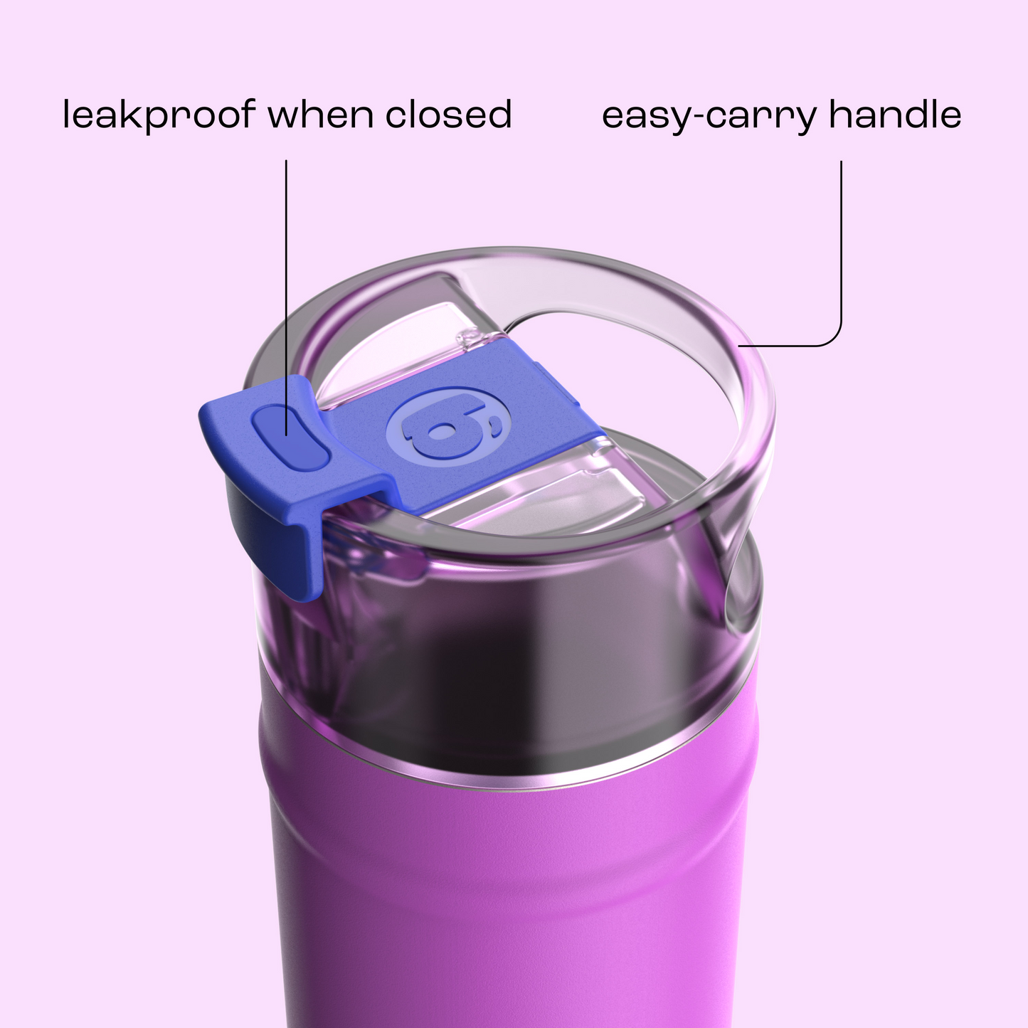 bubba 18 oz DualSip Insulated Stainless Steel Water Bottle - Mood Booster - US 8351