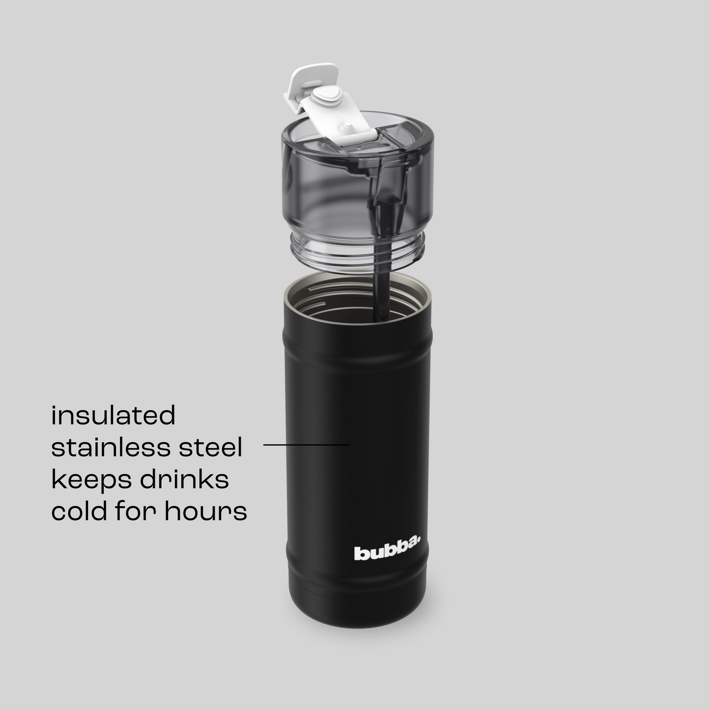 bubba 18 oz DualSip Insulated Stainless Steel Water Bottle -  Office Siren - US 6403