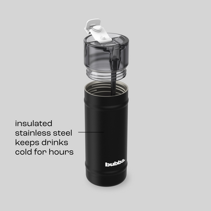 bubba 18 oz DualSip Insulated Stainless Steel Water Bottle -  Office Siren - US 6403