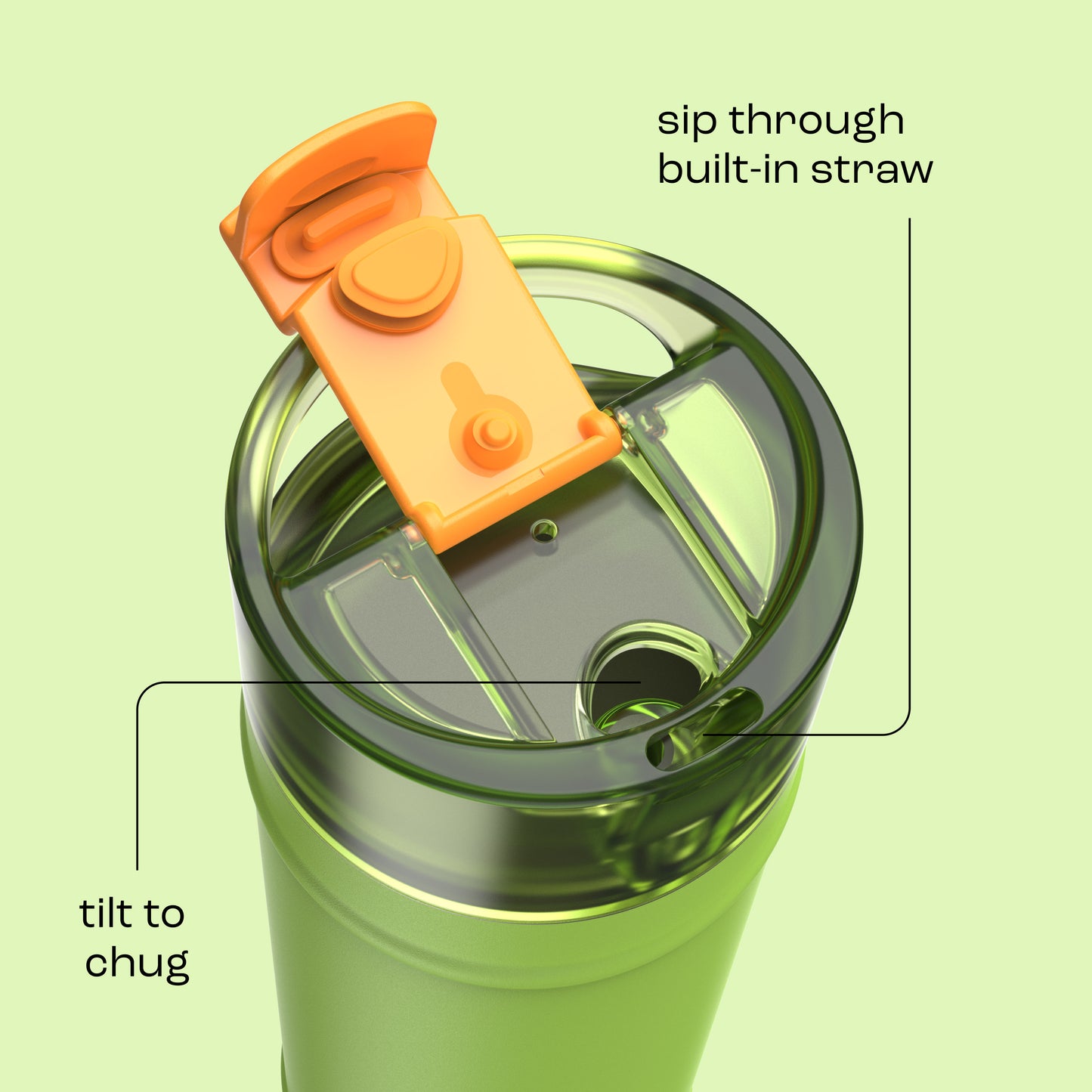 bubba 24 oz DualSip Insulated Stainless Steel Water Bottle - Glow Up - US 3935