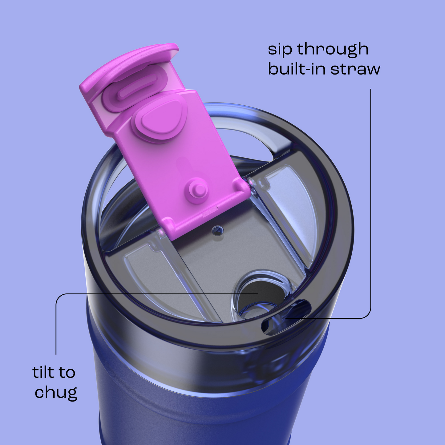 bubba 18 oz DualSip Insulated Stainless Steel Water Bottle - Ocean Energy - US 1180