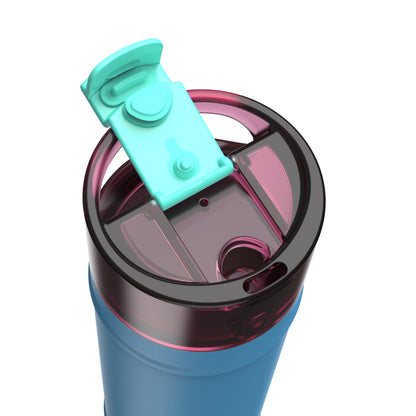 bubba 24 oz DualSip Insulated Stainless Steel Water Bottle - Blue Ribbon - US 8997