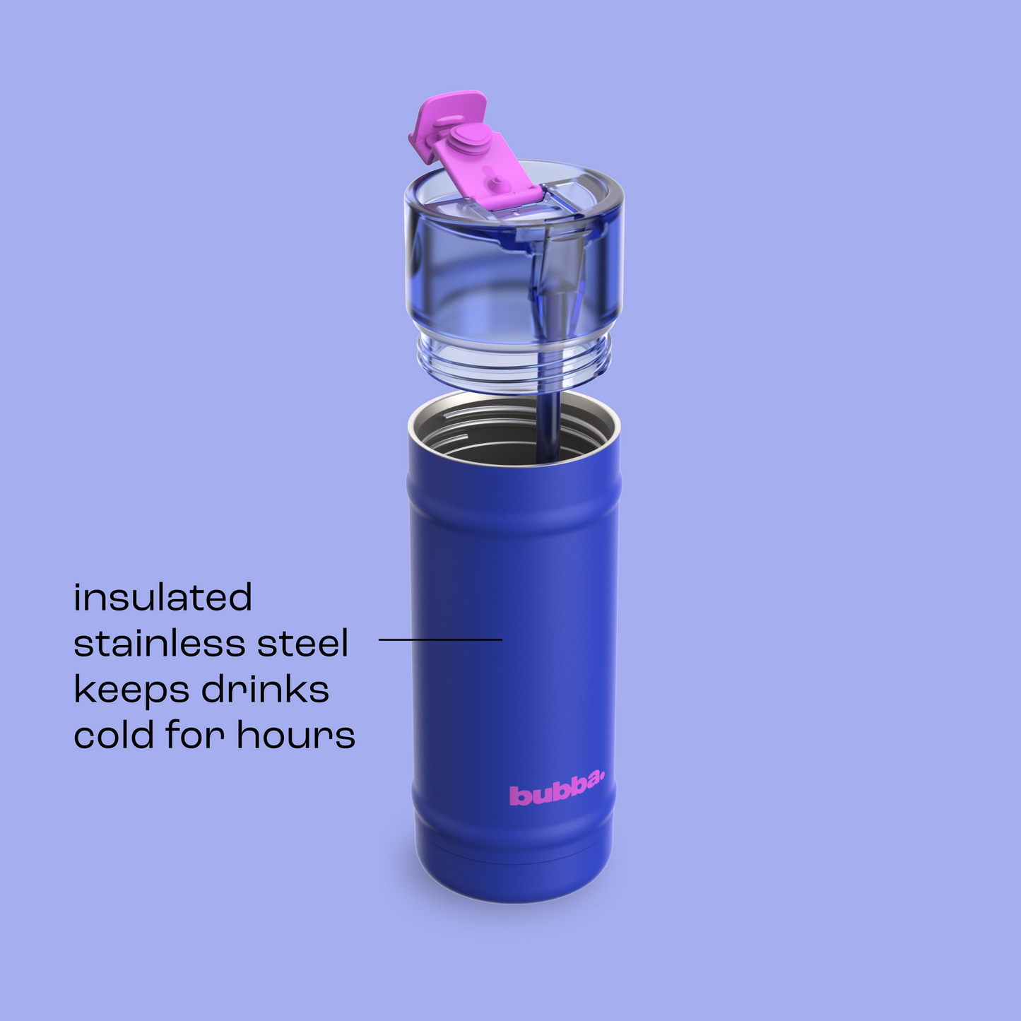 bubba 18 oz DualSip Insulated Stainless Steel Water Bottle - Ocean Energy - US 1180