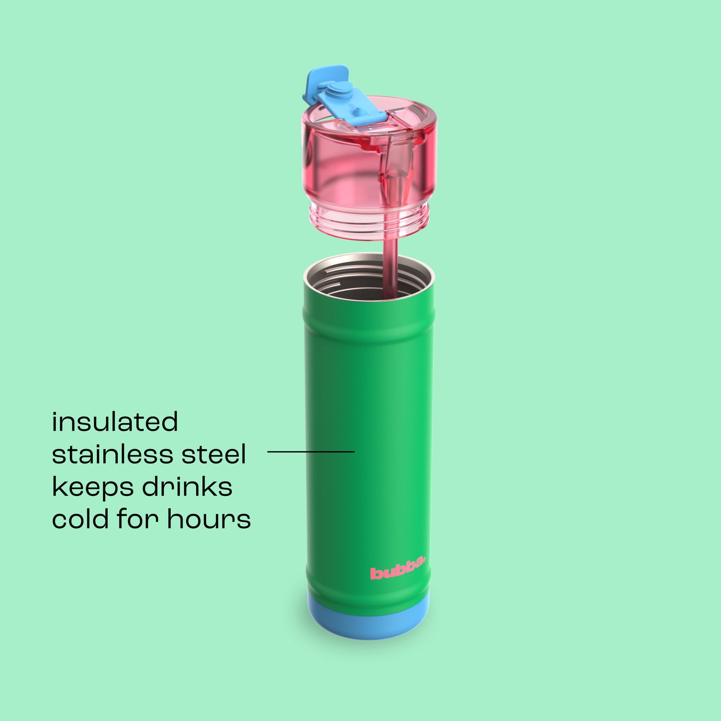 bubba 24 oz DualSip Insulated Stainless Steel Water Bottle - Fresh Serve - US 5307
