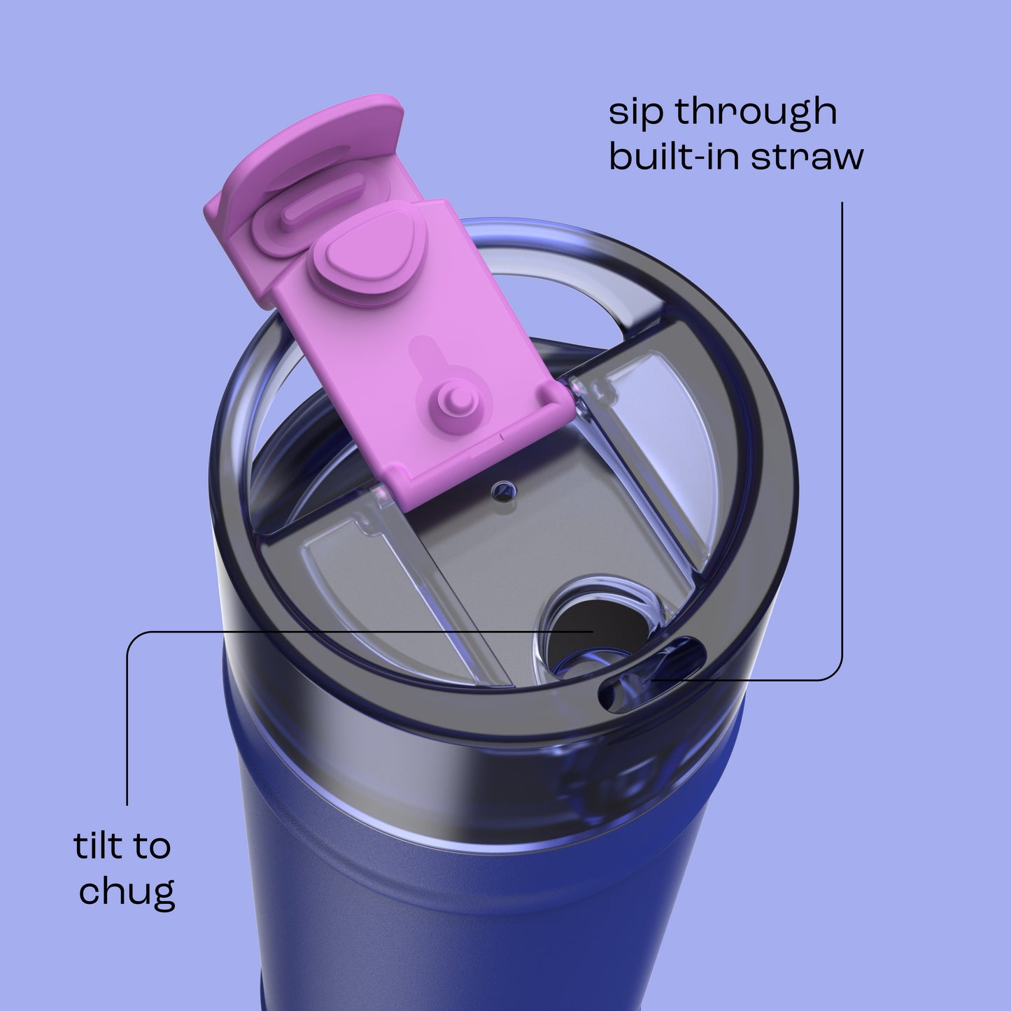 bubba 24 oz DualSip Insulated Stainless Steel Water Bottle - Ocean Energy - US 3489